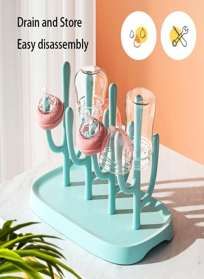 YilulvDeng Pink Baby Bottle Drying Rack, Portable Bottle Holder for Baby Accessories - Image 4